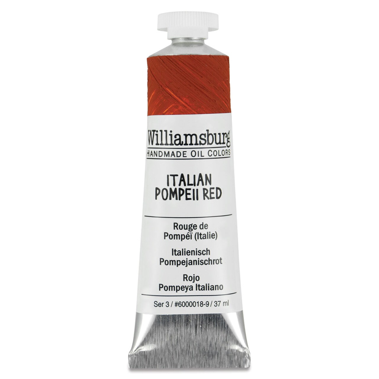 Williamsburg Handmade Oil Paint - Italian Pompeii Red, 37 ml tube